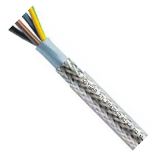 Polycab 2.5 Sqmm 6 Core Multicore Steel Braided Cable, 100 mtr